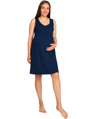 Koszula nocna ciążowa do karmienia ZOSIA na grube ramiączka