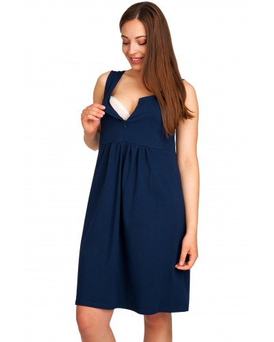 Koszula nocna ciążowa do karmienia ZOSIA na grube ramiączka