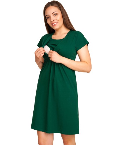 Koszula nocna ciążowa do karmienia piersią, do porodu   XXL DOROTY