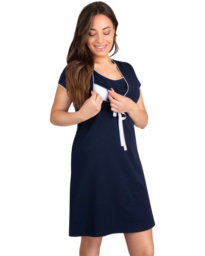 Koszula nocna ciążowa do karmienia Melisa