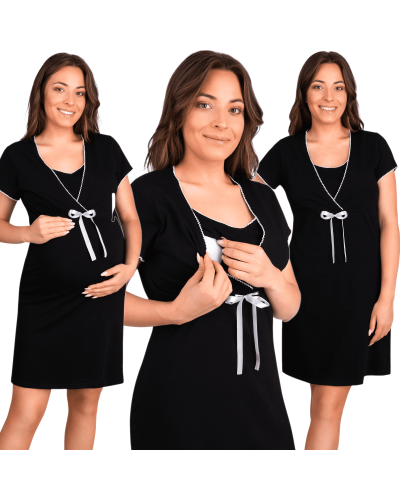 Koszula nocna ciążowa do karmienia Melisa