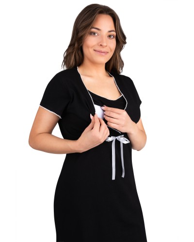 Koszula nocna ciążowa do karmienia Melisa