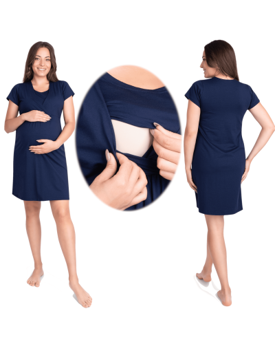 Koszula nocna ciążowa do karmienia piersią, do porodu XXXL DOROTY