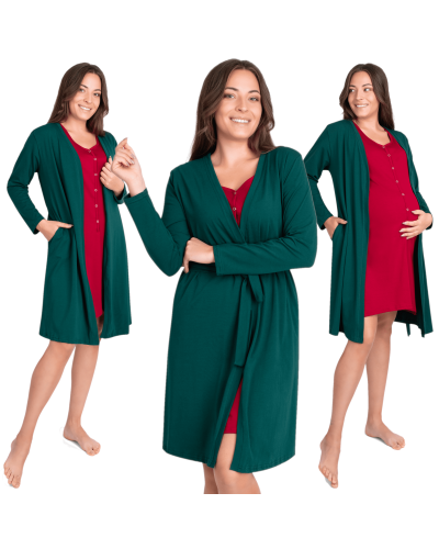 Bawełniany lekki Szlafrok Nina podomka Basic Style