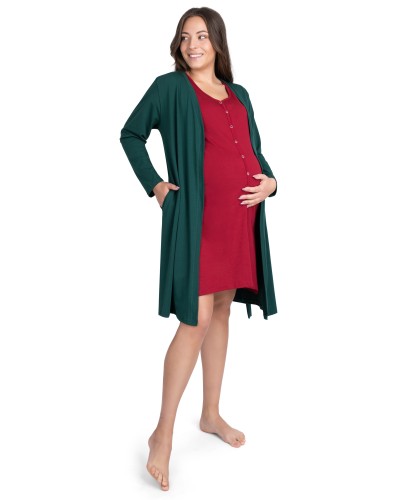 Bawełniany lekki Szlafrok Nina podomka Basic Style