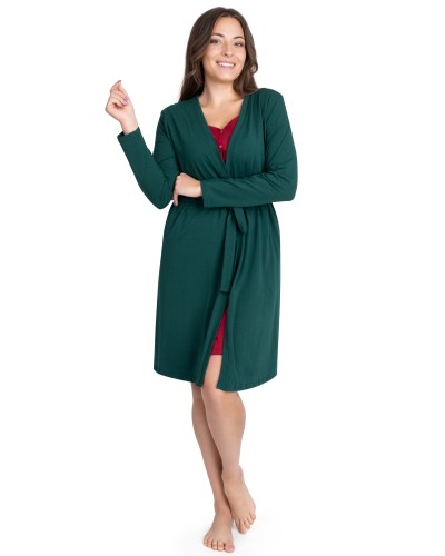 Bawełniany lekki Szlafrok Nina podomka Basic Style