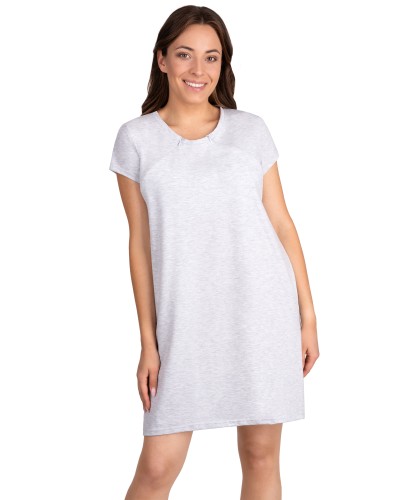 Koszula ciążowa do karmienia  do kangurowania na suwak XXL melanż