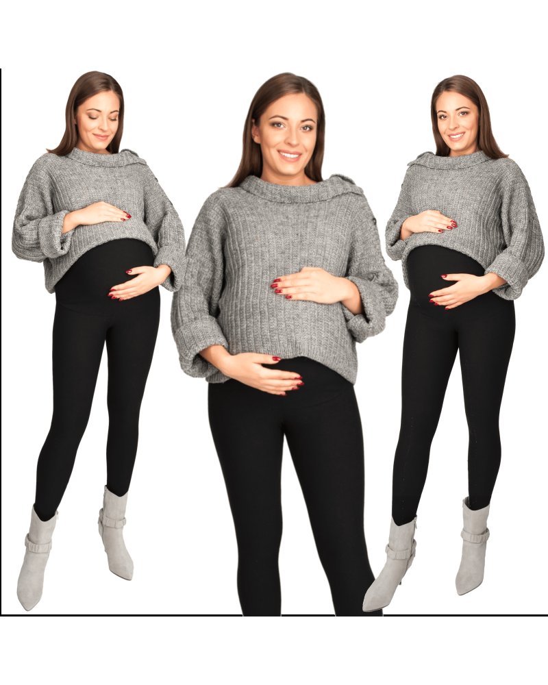 Ocieplane legginsy ciążowe – stylizacja
